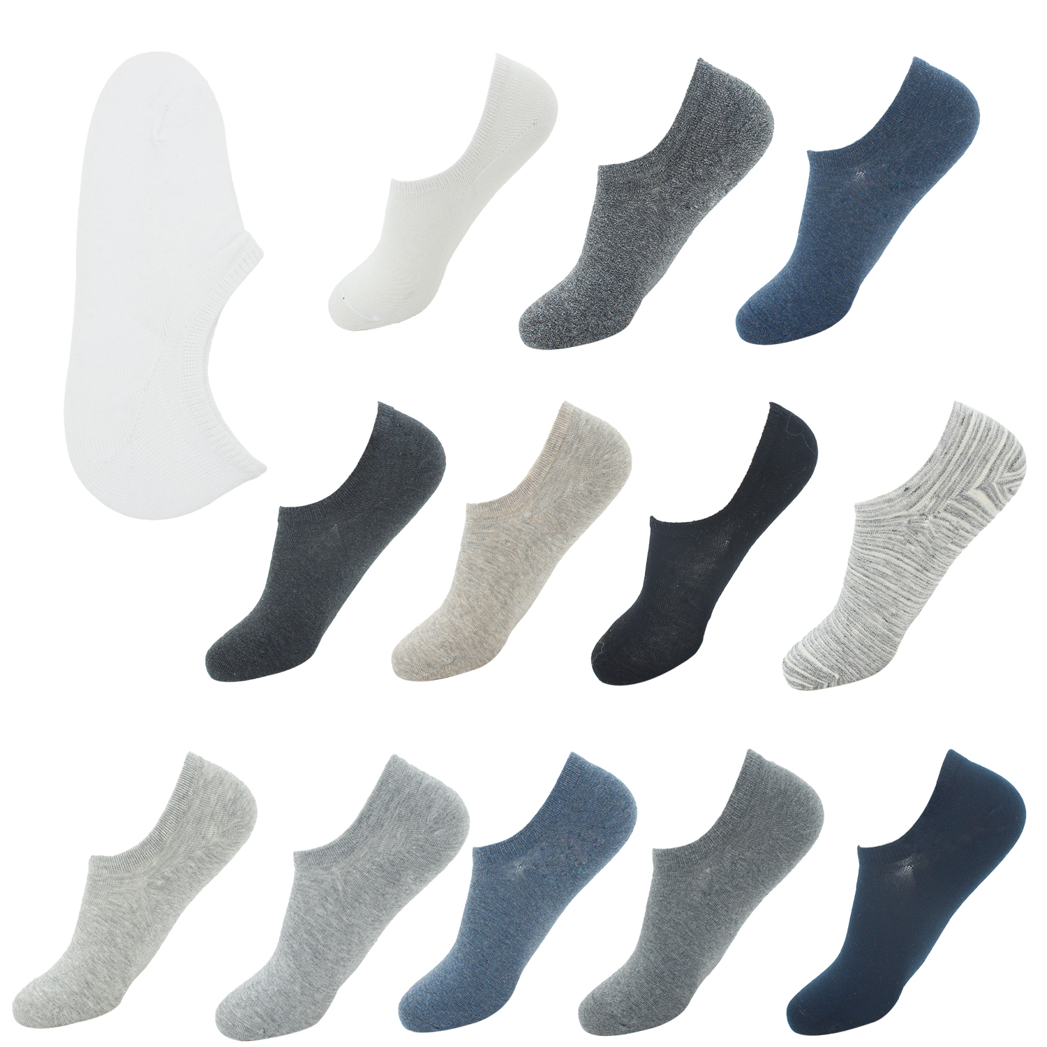 Pack of 2 mak socks black and white 42-47 size